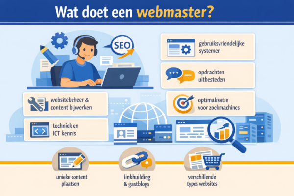 Alles over het beroep webmaster Wat doet een webmaster